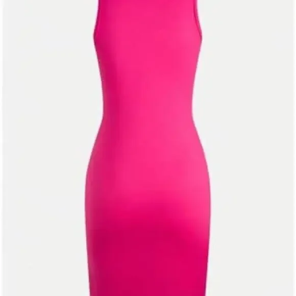 Zara Pink Halter Bodycon Mini Dress NWOT Size small - Picture 4 of 4